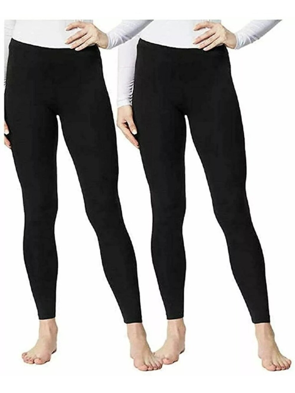 NWT 32 Degrees Heat Women's S Base Layer Pants 2 Pack Black